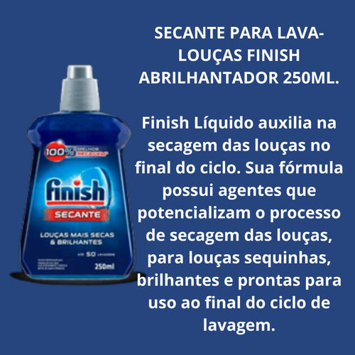 Detergente Pó 450g Secante 250g Maquina Lavar Louças Kit