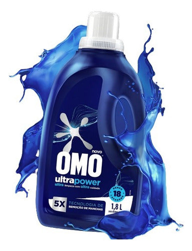 Sabão Líquido Omo Ultra Power Máquina Frontal 1.08l Kit 2und