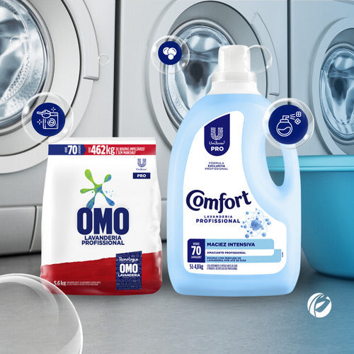 Lava Roupas Omo 5,6kg + Amaciante 5l Comfort