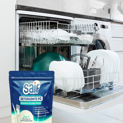 Detergente Em Pó Máquina De Lavar Louças Sabão 500g Secante