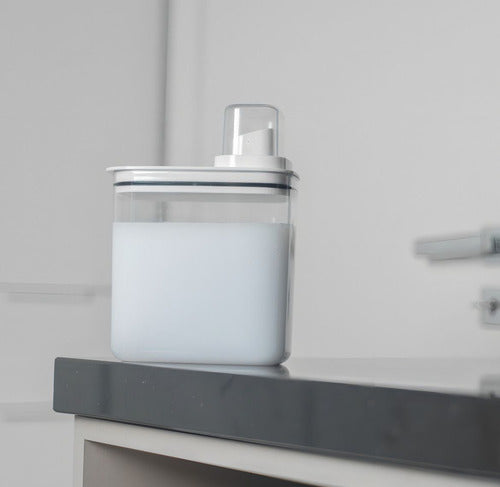 Kit Dispenser De Amaciante/sabão Em Pó/ Liquido 1,5l E 2,3l