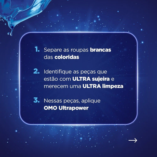 Sabão Líquido Omo Ultra Power Máquina Frontal 1.08l Kit 2und