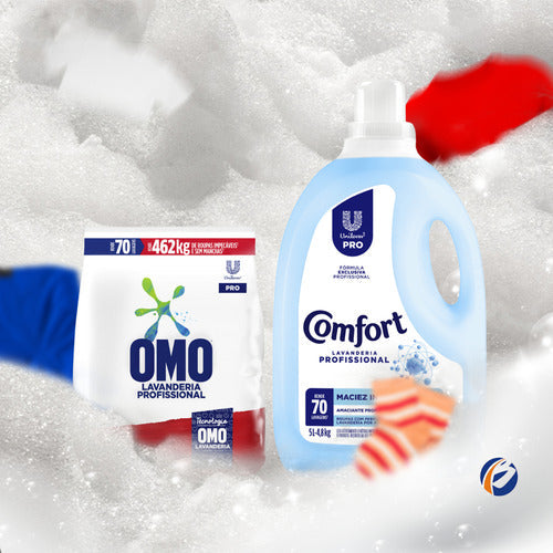 Lava Roupas Omo 5,6kg + Amaciante 5l Comfort