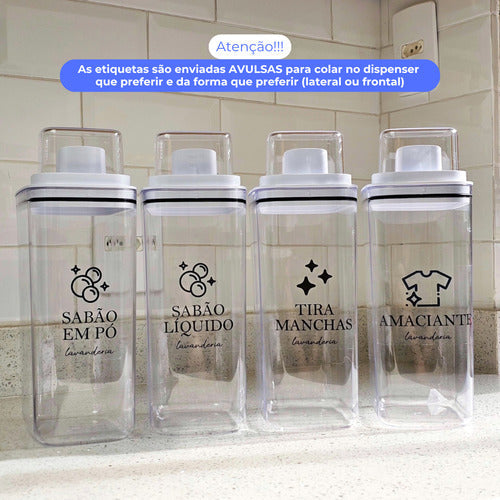 Dispenser Organizador Lavanderia 2,3 Litros Acrílico