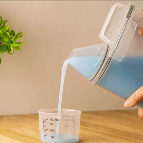 Pote Porta Sabão Em Pó E Liquido Dispenser C/tampa Hermético