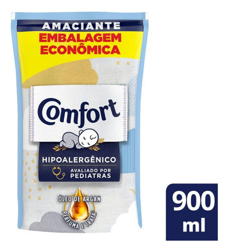 Refil Lava Roupa Omo + Amaciante Comfort Puro Cuidado 900ml