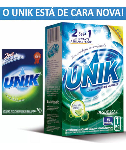 Sabão Unik Máquina Lava Louça 2em1 C/ Secante Abrilhantador