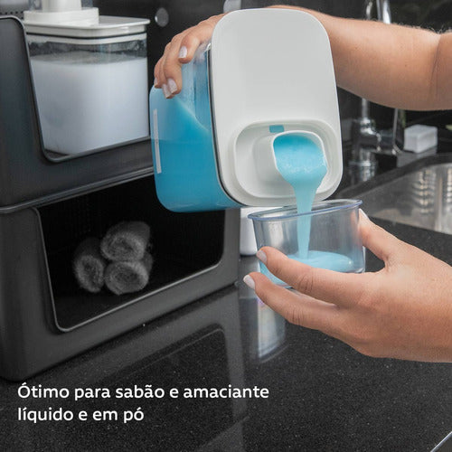 Porta Sabão Líquido E Em Pó Com Dosador Amaciante Alvejante
