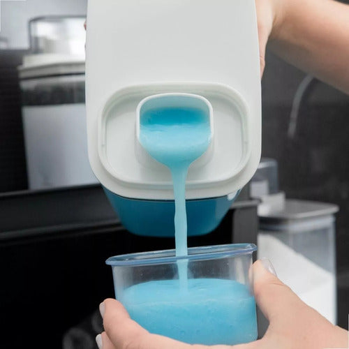 Kit 2 Dispenser Amaciante Sabão Líquido 1,5l Organizador Ou