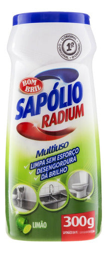Limpador Em Pó Sapólio Radium Saponáceo Limão Em Frasco
