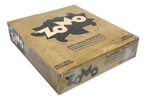 Caixa Seda Zomo Browm Marrom Grande Smoking King Size C/ 50