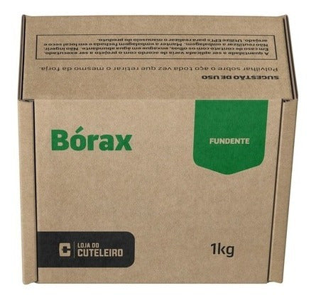 B O R A X Fundente 99,9% Puro Sem Mistura 1 Kg Cutelaria