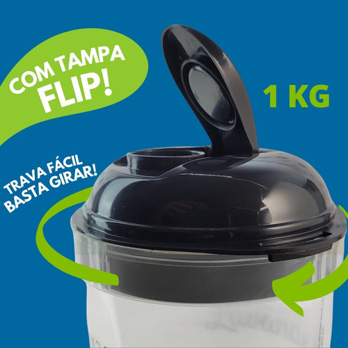 Kit Lavanderia 5p Porta Sabão Amaciante Alvejante Borrifador