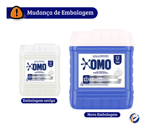 Kit Perfect White: Lava Roupas Omo 7l + Amaciante Comfort 5l