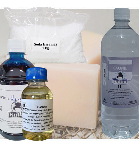 Materia Prima Fabricação Sabao Lauril Essencia Corante Soda