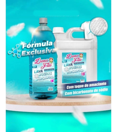 Lava Roupas Liquido Com Bicarbonato Toque Amaciante Plus 5l