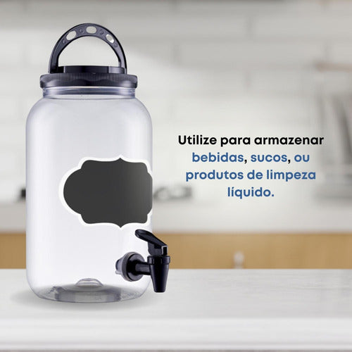 5 Dispenser Amaciante E Sabão Em Pó Liquido 3,6l Lousa Cores