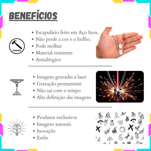 Escapulário Orixá Iemanjá Yeye Omo Ejá Proteção Espiritual