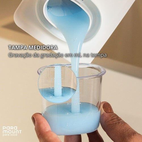 Kit Lavanderia Sabão Em Pó Liquido Amaciante 2,6l Fly 2uni.