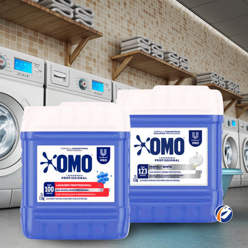 Lava Roupas Perfect White Omo 7l + Lava Roupas Pro Omo 7l