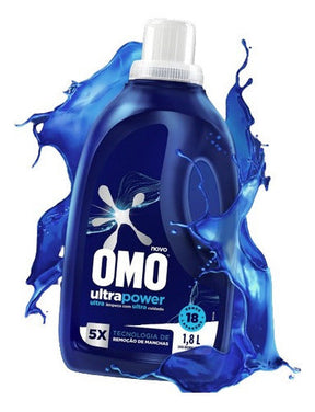 Sabão Líquido Omo Ultra Power Máquina Frontal 1.08l Kit 2und