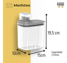 Porta Sabão Líquido  Pó Dispenser  Amaciante Organizador Kit