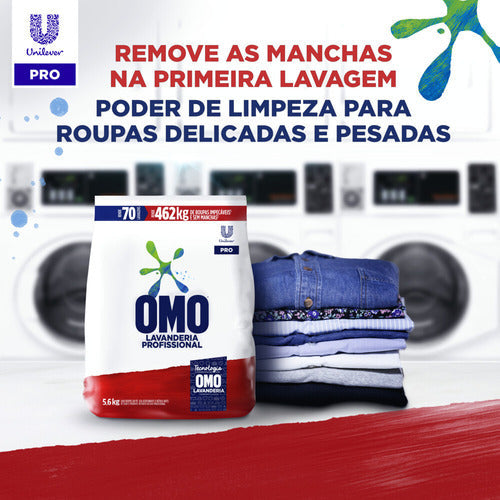 Sabão Em Pó Lavanderia Profissional 5,6kg Omo Economia