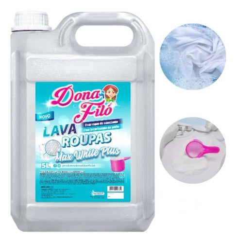 Lava Roupas Liquido Com Bicarbonato Toque Amaciante Plus 5l
