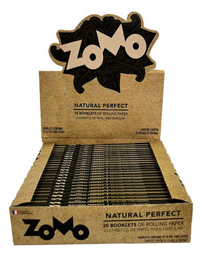 Caixa Seda Zomo Browm Marrom Grande Smoking King Size C/ 50