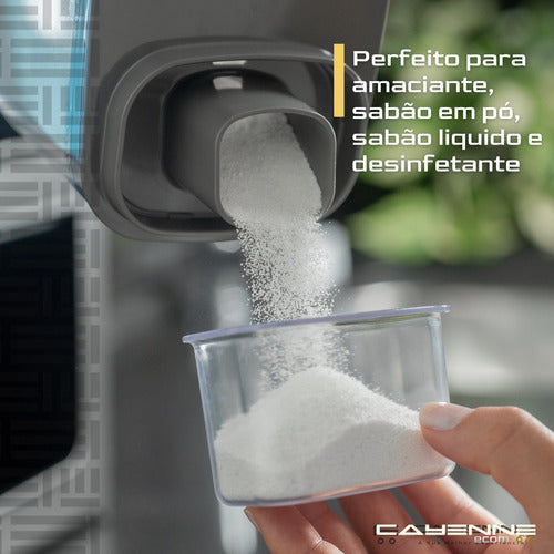 Porta Sabão Líquido  Pó Dispenser  Amaciante Organizador Kit