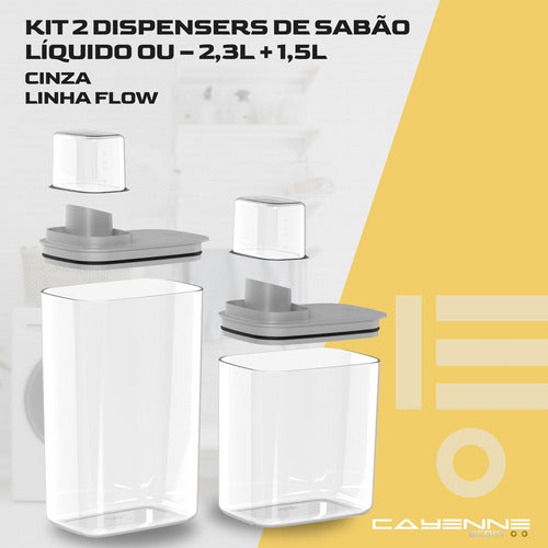 Porta Sabão Líquido  Pó Dispenser  Amaciante Organizador Kit
