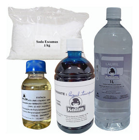 Materia Prima Fabricação Sabao Lauril Essencia Corante Soda
