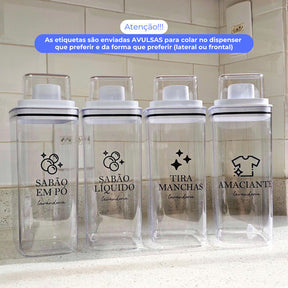 Dispenser Organizador Lavanderia 2,3 Litros Acrílico
