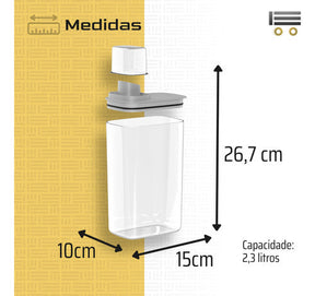 Porta Sabão Líquido  Pó Dispenser  Amaciante Organizador Kit