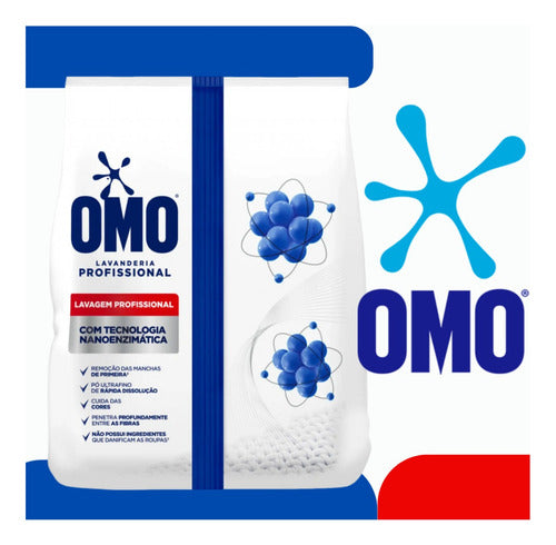 Sabão Em Pó Lavanderia Profissional 5,6kg Omo Economia