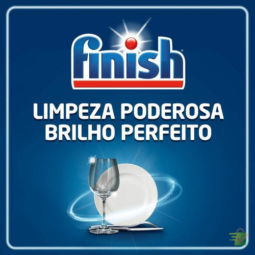 Kit Finish Lava Louças Secante Abrilhantador E Sabão Em Pó