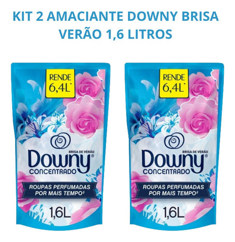 Lava Roupas Omo 3 L Amaciante Downe Brisa Verão 1,6 L Kit