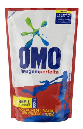 Sabão Líquido Omo Lavagem Perfeita Refil Econômico 900ml