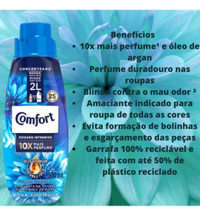Kit Omo 2,4 Kg Mais Confort 500 Ml Cuidado Essencial Roupas
