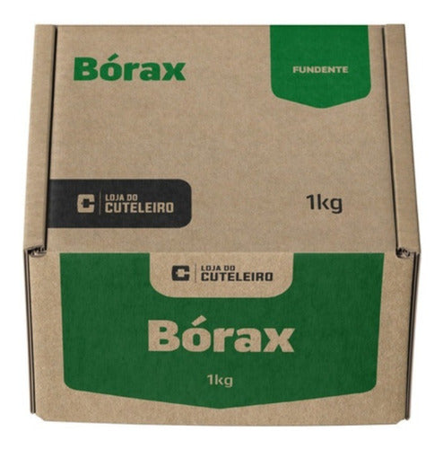 B O R A X Fundente 99,9% Puro Sem Mistura 1 Kg Cutelaria