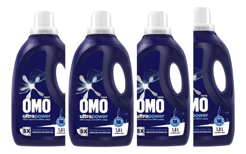 Omo Ultra Concentrado Máquina Frontal Kit Com 4und.