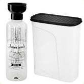 Kit 2pçs Lavanderia Porta Amaciante E Sabão Em Pó Até 2kg