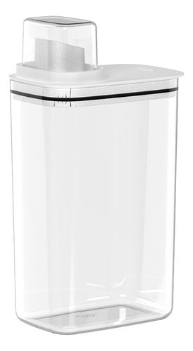 Dispenser C/ Tampa Medidora 2,3l Para Sabão Pó Liquido