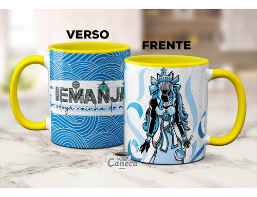Caneca Iemanjá Odoyá Rainha Do Mar Yéyé Omó Ejá Orixá