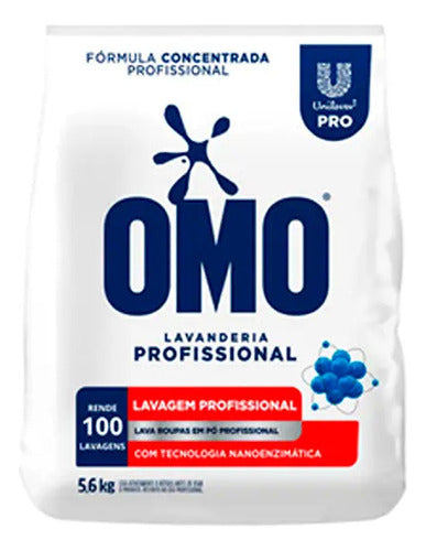 Sabão Em Pó Lavanderia Profissional 5,6kg Omo Economia