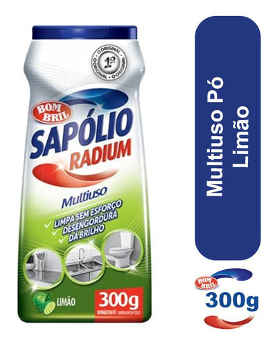 Limpador Em Pó Sapólio Radium Saponáceo Limão Em Frasco