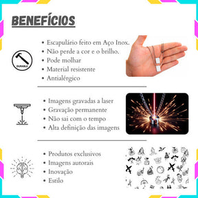 Escapulário Orixá Iemanjá Yeye Omo Ejá Proteção Espiritual