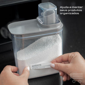 Porta Sabão Líquido  Pó Dispenser  Amaciante Organizador Kit
