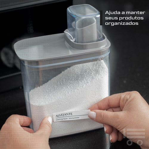 Porta Sabão Líquido  Pó Dispenser  Amaciante Organizador Kit