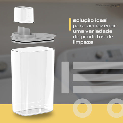 Porta Sabão Líquido  Pó Dispenser  Amaciante Organizador Kit